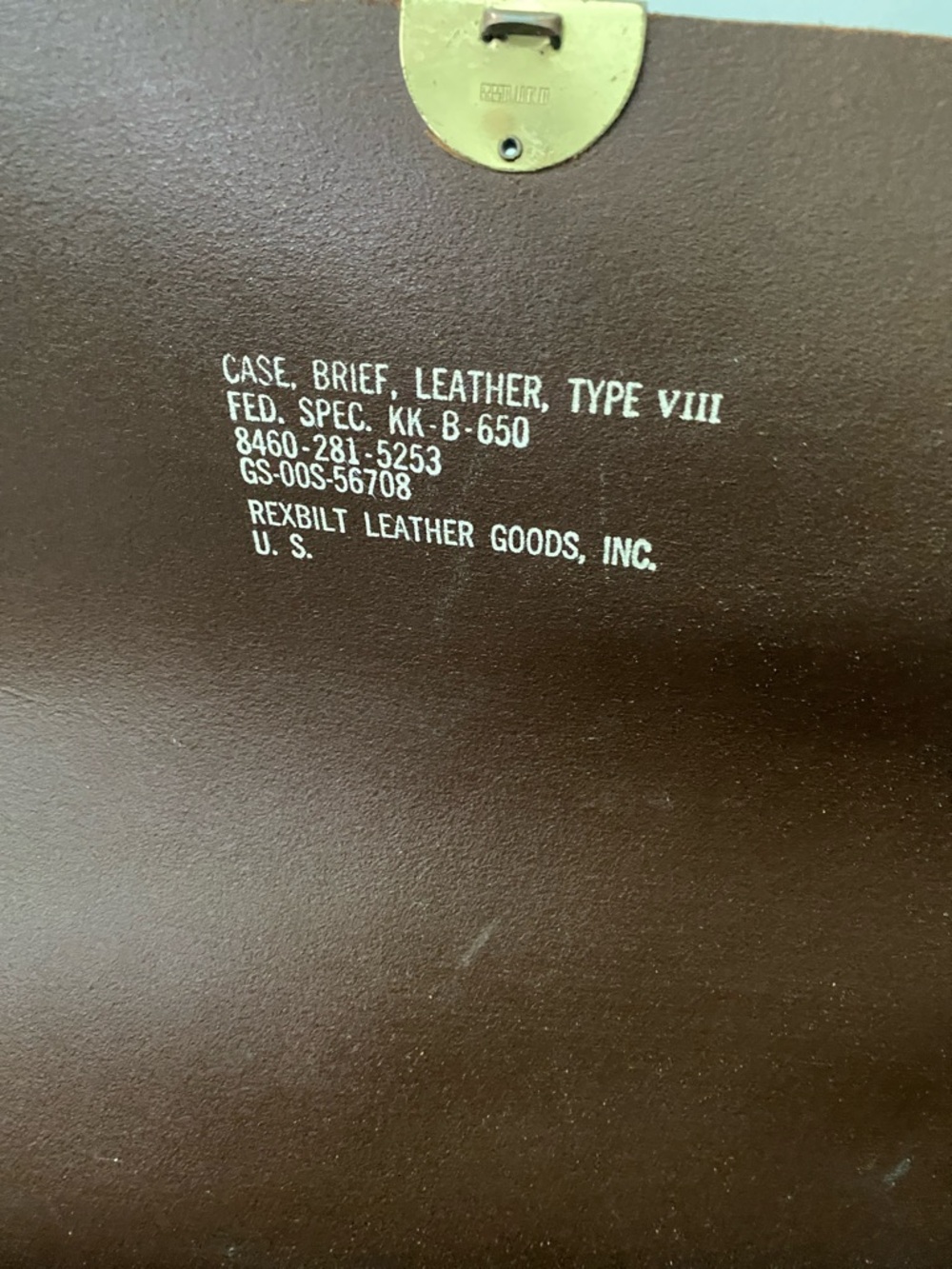 Vintage US Government Pilot Briefcase Leather Type VIII - Picture 11 of 15